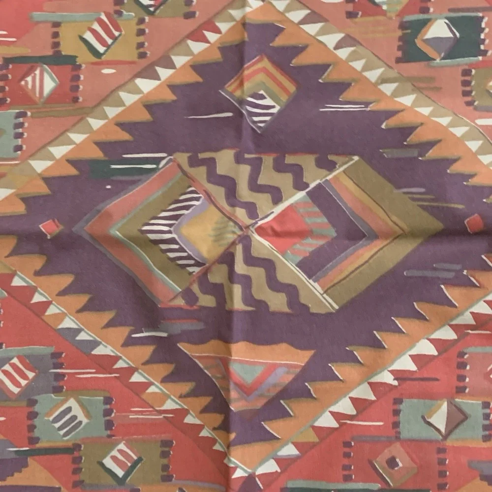 Vintage Collier Campbell Moroccan Sunset Aztec Southwestern‎ Sheet King